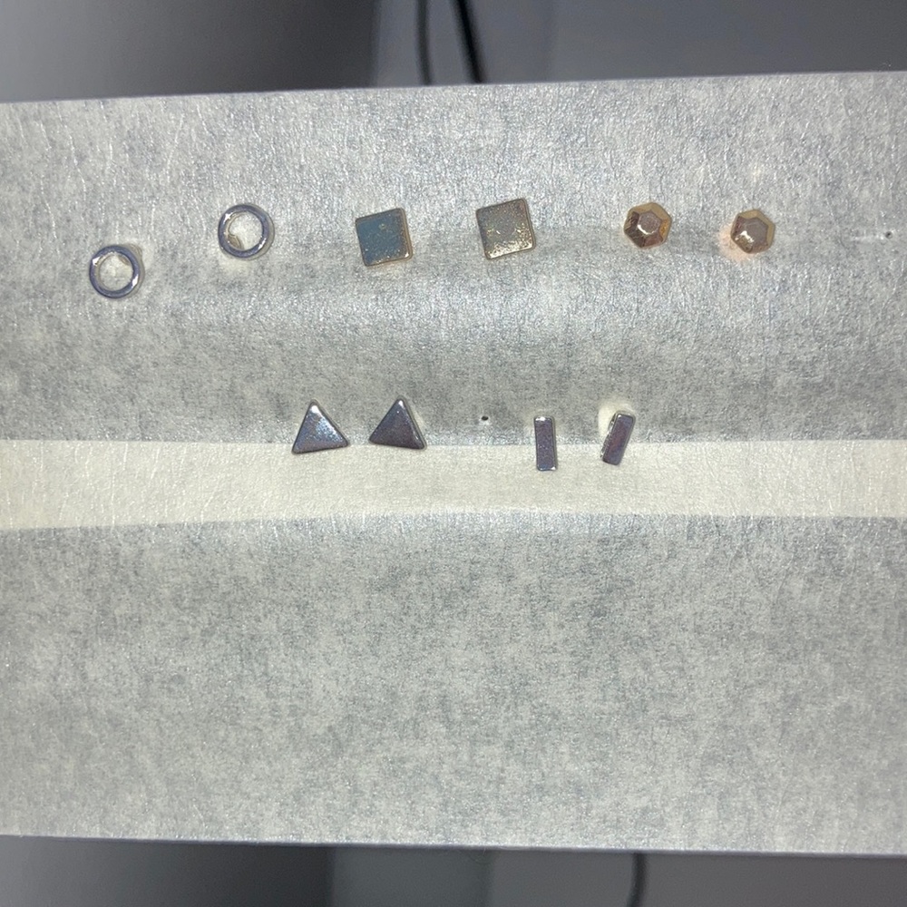 5 Pairs of Shape Earrings